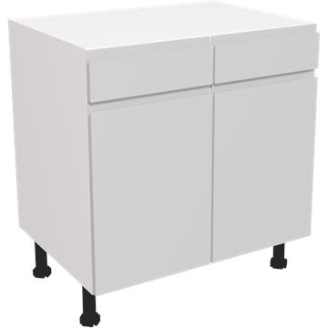 jayline matt light grey drawerline double base unit 800
