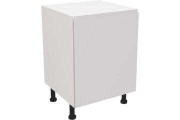 Matt Light Grey Handleless Kitchens-jayline matt light grey highline single base unit 600