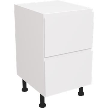 jayline matt white 2 drawer unit 500