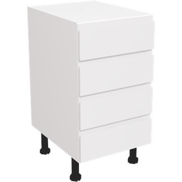 jayline matt white 4 drawer unit 450