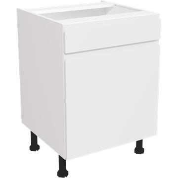 jayline matt white drawerline hob sink unit 600