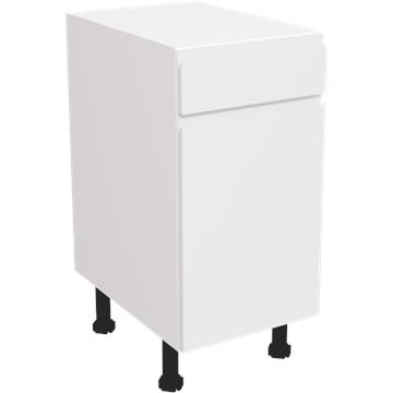 jayline matt white drawerline single base unit 400