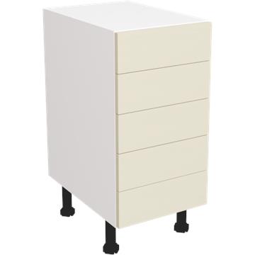 wilton oakgrain cream 5 drawer unit 400