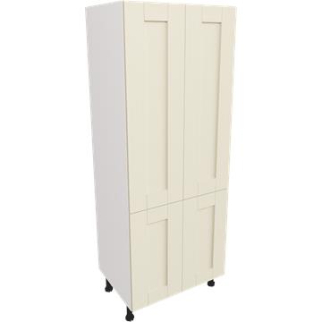 wilton oakgrain cream double larder unit 800