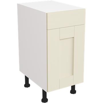 wilton oakgrain cream drawerline single base unit 400