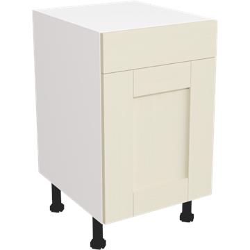 wilton oakgrain cream drawerline single base unit 500