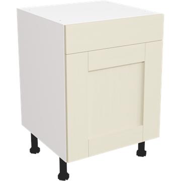 wilton oakgrain cream drawerline single base unit 600