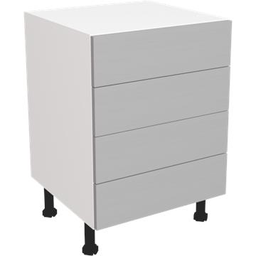 wilton oakgrain dust grey 4 drawer unit 600