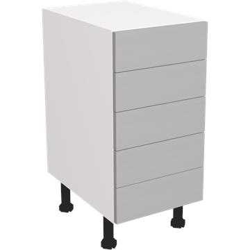 wilton oakgrain dust grey 5 drawer unit 400
