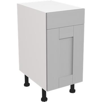 wilton oakgrain dust grey drawerline single base unit 400