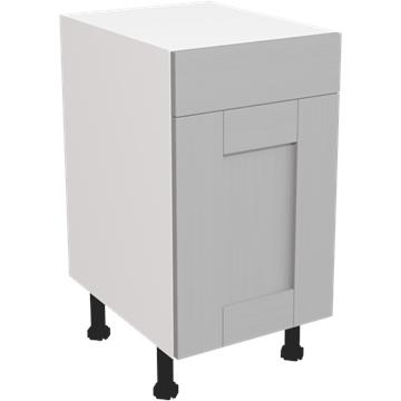 wilton oakgrain dust grey drawerline single base unit 450