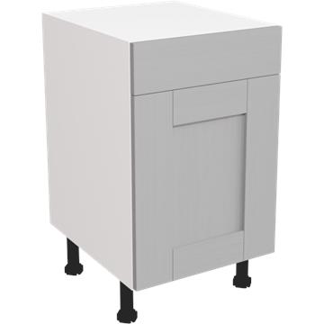 wilton oakgrain dust grey drawerline single base unit 500