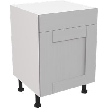 wilton oakgrain dust grey drawerline single base unit 600