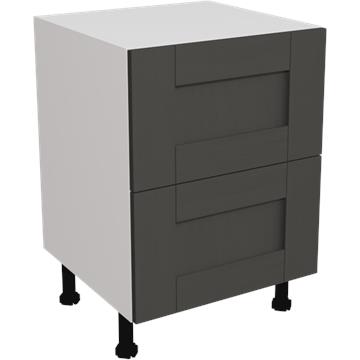 wilton oakgrain graphite 2 drawer unit 600