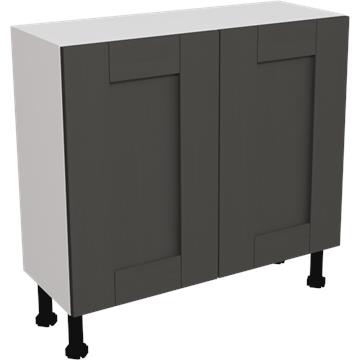 wilton oakgrain graphite slim base unit 900