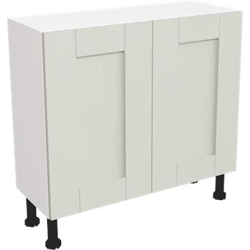 wilton oakgrain grey slim base unit 900