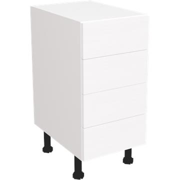 wilton oakgrain white 4 drawer unit 400