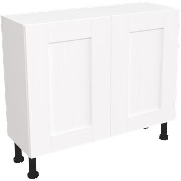 wilton oakgrain white slim base unit 1000