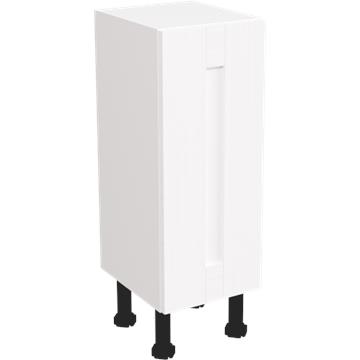 wilton oakgrain white slim base unit 300