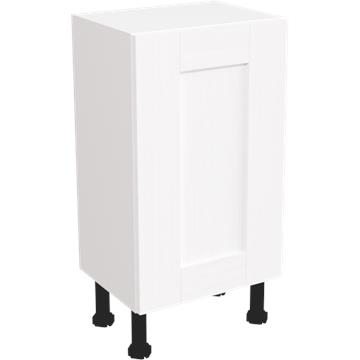 wilton oakgrain white slim base unit 450