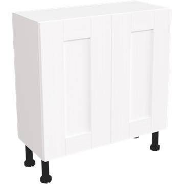 wilton oakgrain white slim base unit 800