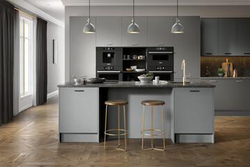 High Gloss Dust Grey Kitchens-high gloss dust grey kitchens