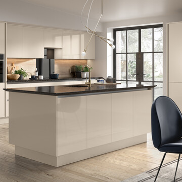 High Gloss Cashmere Kitchens
