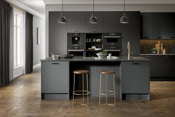 High Gloss Graphite Kitchens-high gloss graphite kitchens