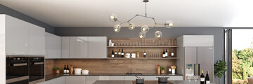 Jayline Supergloss Light Grey Kitchens