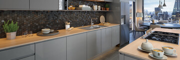 Jayline Supergloss Dust Grey Kitchens