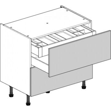 3 drawer unit 900 cutlery drawer