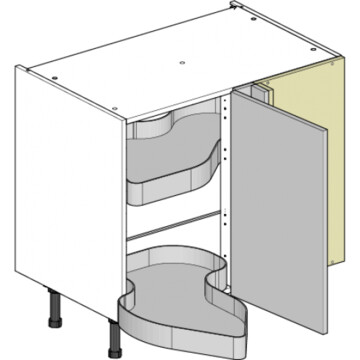 1100 blind corner base 900 cabinet with 450 door nuvola right