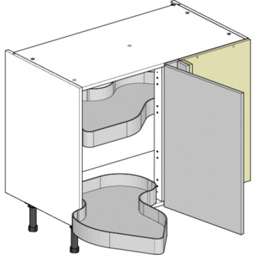 1150 blind corner base 1000 cabinet with 500 door nuvola right