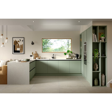 Ora Supermatt Agave Green from BA Kitchens