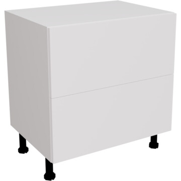 ora matt white 2 drawer unit 800