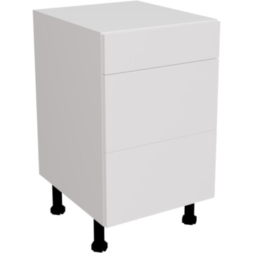 ora matt white 3 drawer unit 500