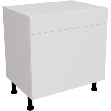 ora matt white 3 drawer unit 800