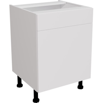 ora matt white drawerline hob sink unit 600