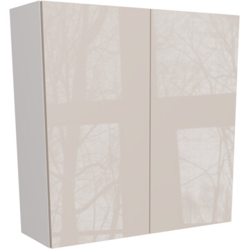 ora gloss cashmere double tall wall unit 900