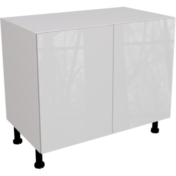 ora gloss light grey highline double base unit 1000