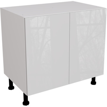 ora gloss light grey highline double base unit 900