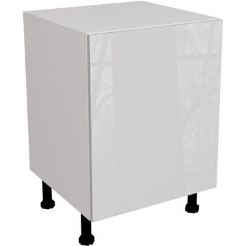 ora gloss light grey highline single base unit 600
