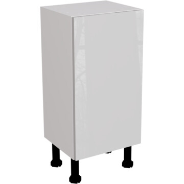 ora gloss light grey slim base unit 400