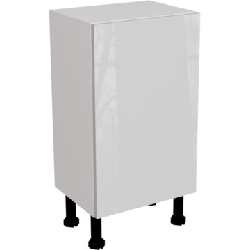 ora gloss light grey slim base unit 450