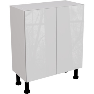 ora gloss light grey slim base unit 700