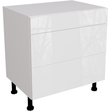 ora gloss white 3 drawer unit 800