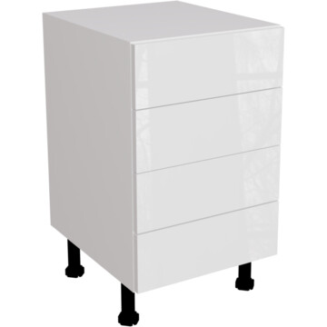 ora gloss white 4 drawer unit 500
