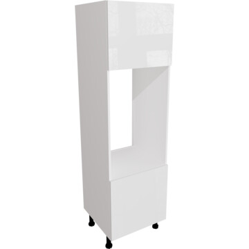 ora gloss white double oven unit 600