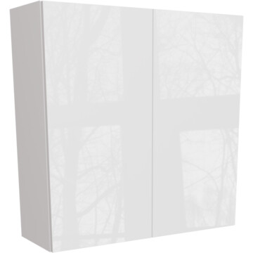 ora gloss white double tall wall unit 900