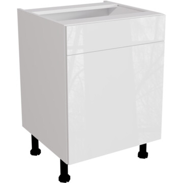 ora gloss white drawerline hob sink unit 600